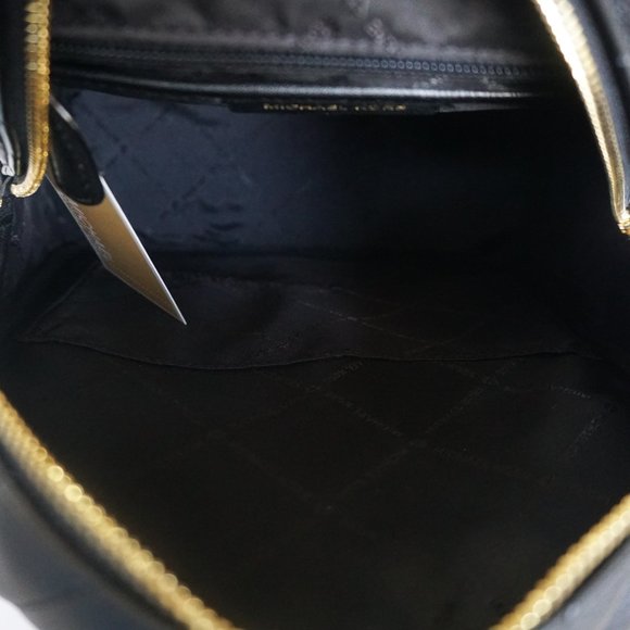 Michael Kors Abbey MD Quilted Backpack Black - Picture 8 of 10